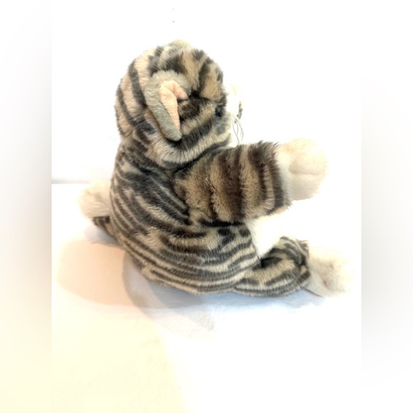 Unipak Grey Tabby CAT PLUMPEE Plush Toy 9" - Picture 2 of 6